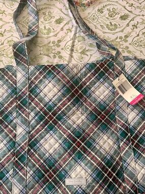 Vera Bradley XL Traveler Duffle Bag Snowy Plaid NWT